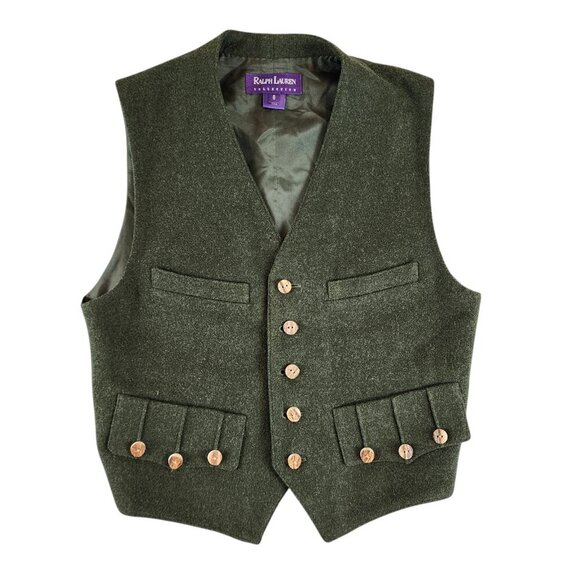 Ralph Lauren Purple Label Jackets & Blazers - Ralph Lauren Collection Purple Label Vtg Wool Cashmere Military Inspired Vest 6
